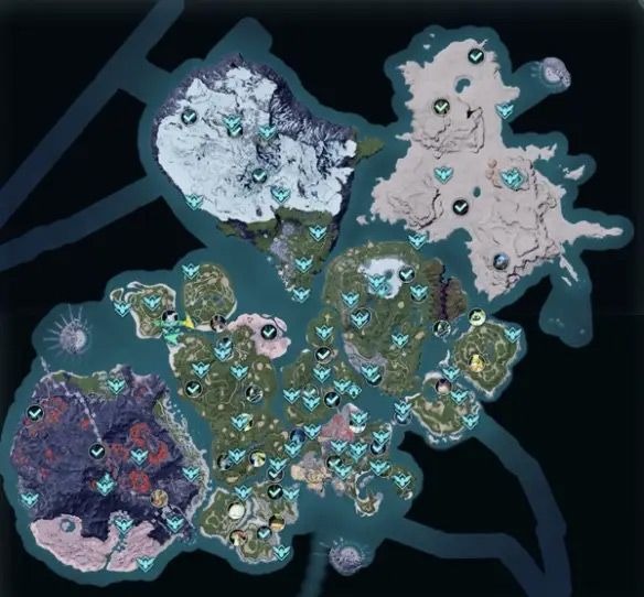 幻兽帕鲁地图多大  全怪物等级分布位置一览图片1